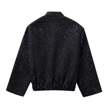 Women's Gold Sequin Jacket