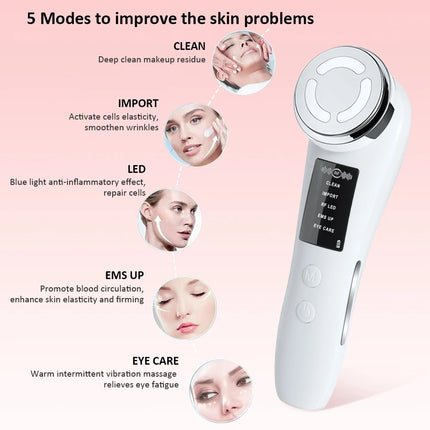 RF EMS Facial Massager