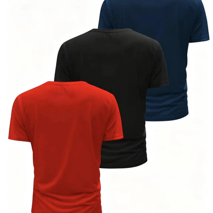 Men's 3-Pack Contrast Stripe T-Shirts