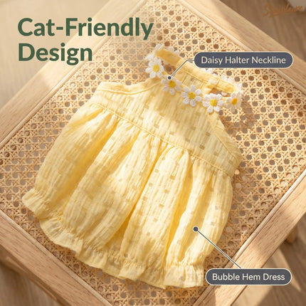 Daisy Jacquard Cat Dress