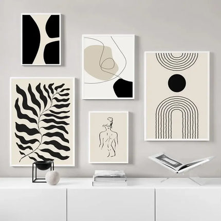 Abstract Boho Geometric Wall Art