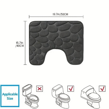 U-Shaped Waterproof Bathroom Floor Mat