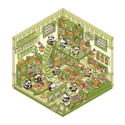 Christmas 3D DIY Sticker Cabin Scene Craft Kit for Kids