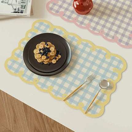 Grid PU Leather Placemat