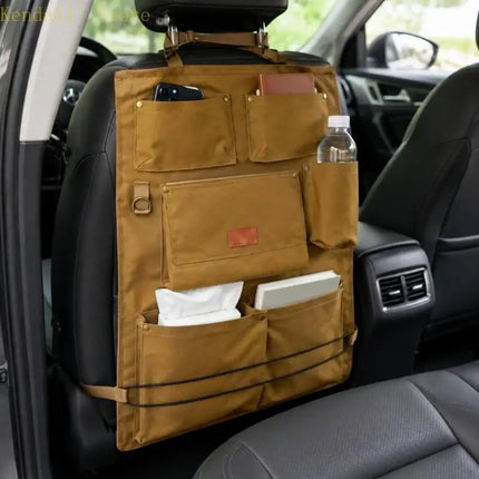Foldable Car Seat-Back Organizer