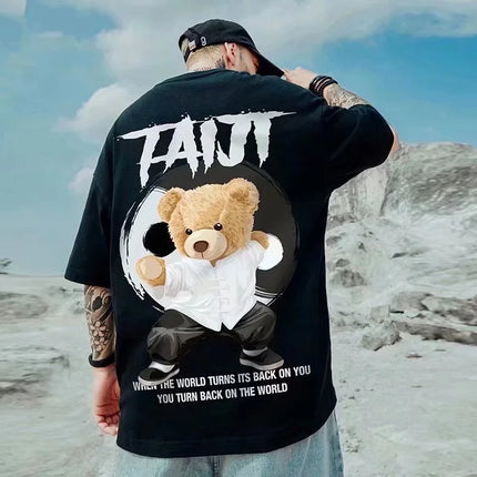Men's Oversized Hip Hop Printed T-Shirt