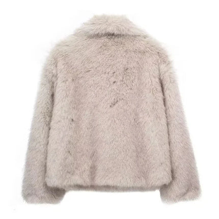 Women's Fluffy Faux Fur Coat