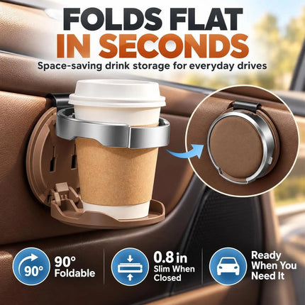 Foldable Car Cup Holder Organizer