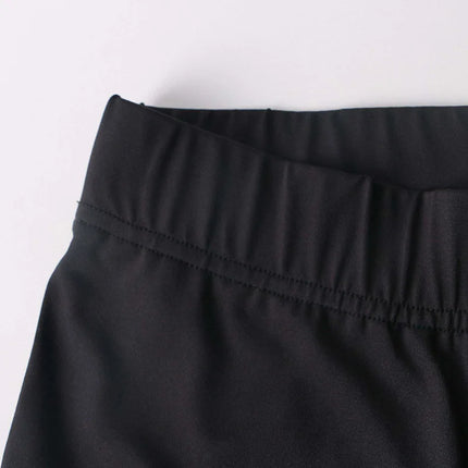 Black High-Waist Glitter Leggings