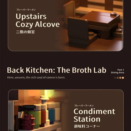 Japanese Ramen Shop Building Block Set
