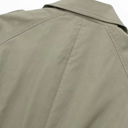 Women's Belted Double-Breasted Trench Coat