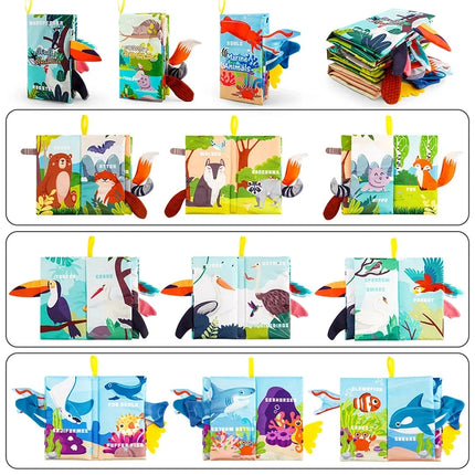 Baby Touch and Feel Sensory Soft Book for Infants