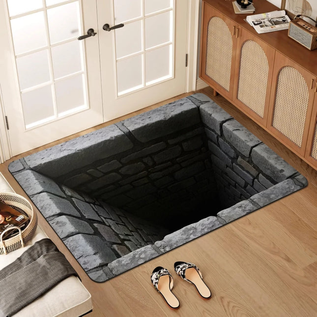 3D Optical Illusion Welcome Mat