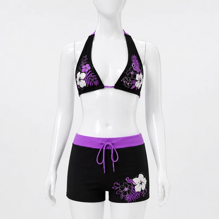 Floral Halter Bikini Set