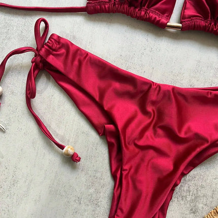 Folded Triangle Bikini Set