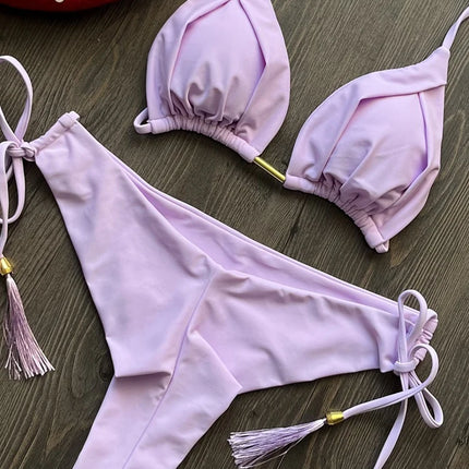Triangle Push-Up Bikini Set