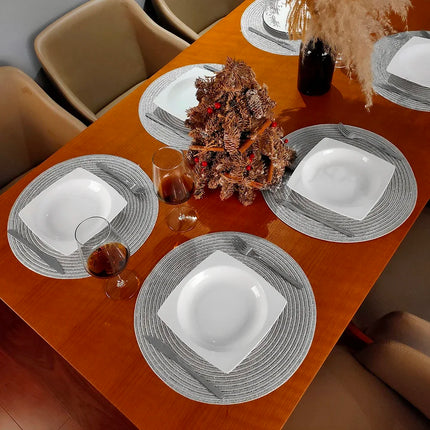 Round Woven Placemat Set