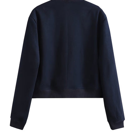 Women's V-Neck Bomber Jacket