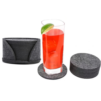 Round Felt Coaster Set