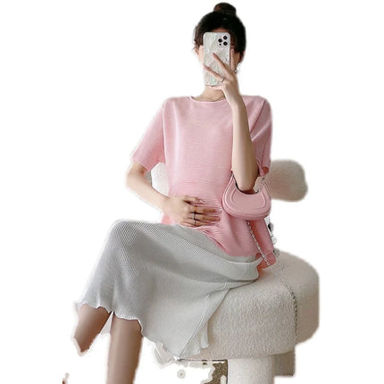 Maternity Shirt and Skirt Set
