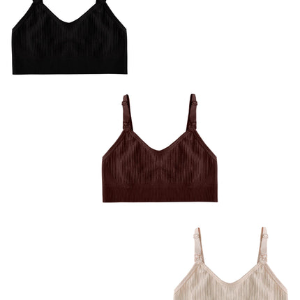 3-Piece Maternity Nursing Bra Set