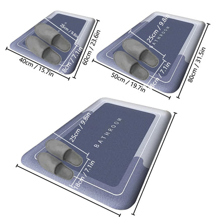 Thick Absorbent Non-Slip Floor Mat
