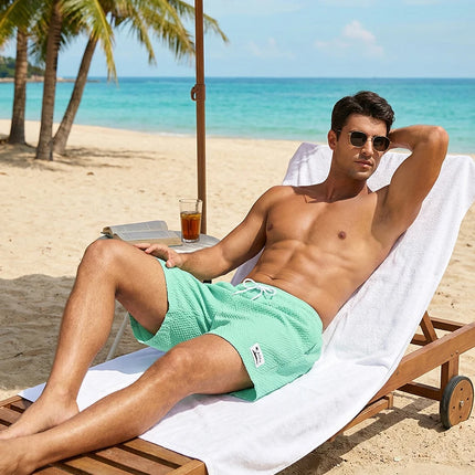Men's Seersucker Swim Shorts