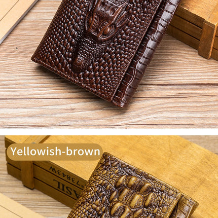 Crocodile Pattern Leather Wallet