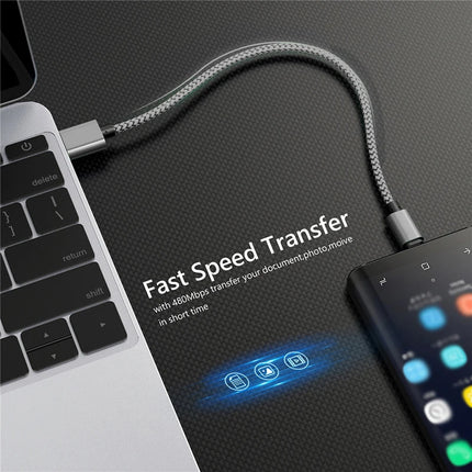 USB-A to USB-C Nylon Cable