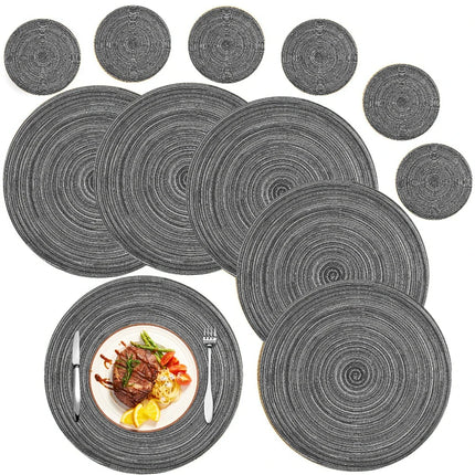 Round Woven Placemat Set