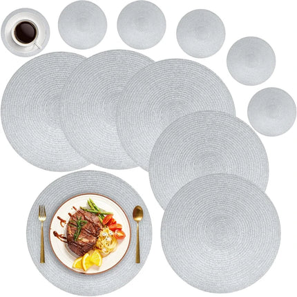 Round Woven Placemat Set