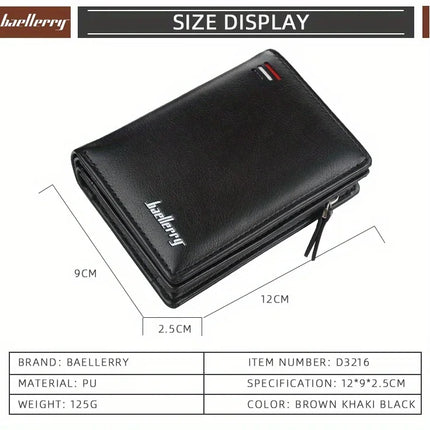 PU Leather Zipper Wallet