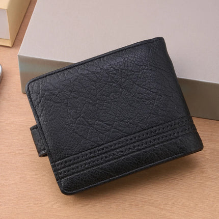 Slim Zipper Leather Wallet