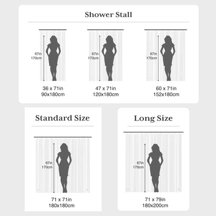 Clear Waterproof Shower Curtain Liner