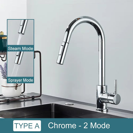 Flexible Pull-Out Kitchen Faucet