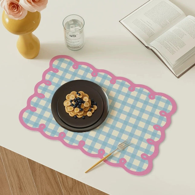 Grid PU Leather Placemat