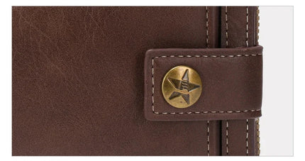 Vintage Trifold PU Wallet