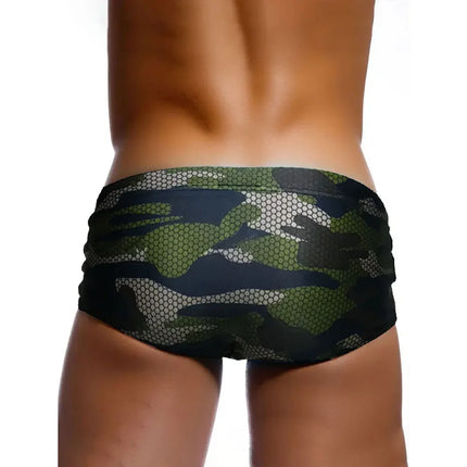 Men's Camouflage Print Swim Trunks