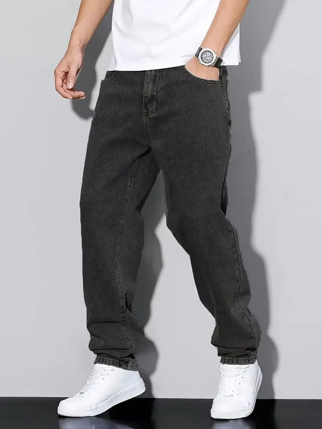 Men's Wide Leg Denim Pants