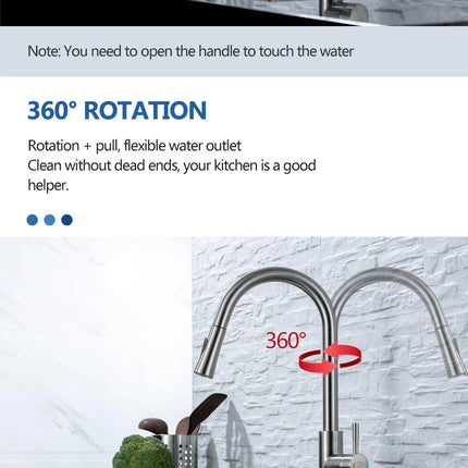 Smart Pull-Out Kitchen Faucet