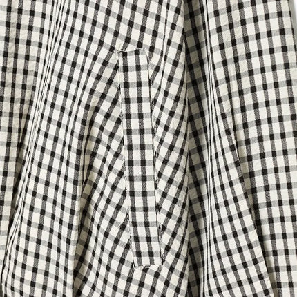 Women's Cropped Plaid Bomber Jacket