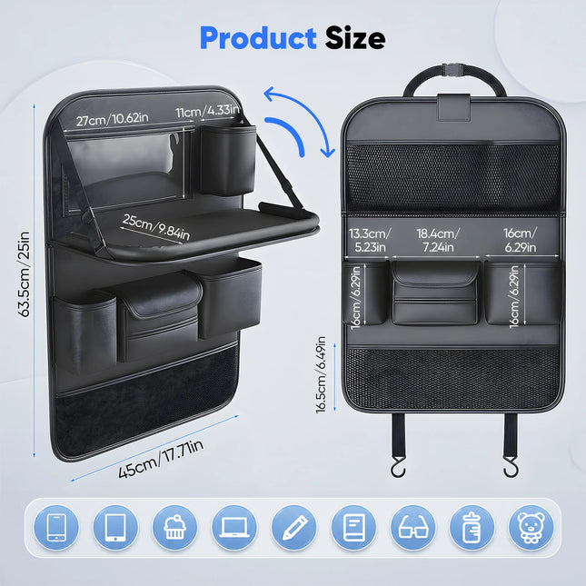 Car Backseat Organizer with Tray
