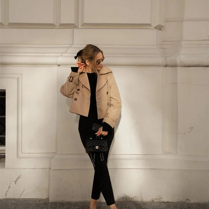Women's Cropped Trench Jacket