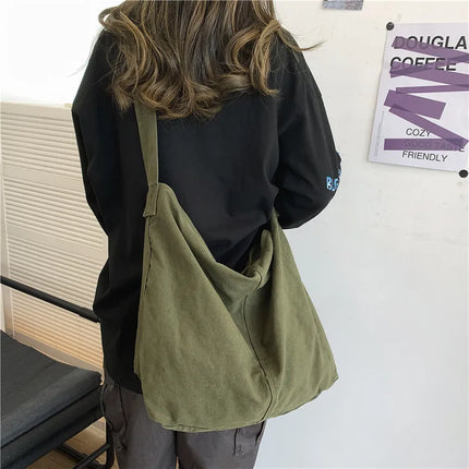 Large Canvas Shoulder Bag
