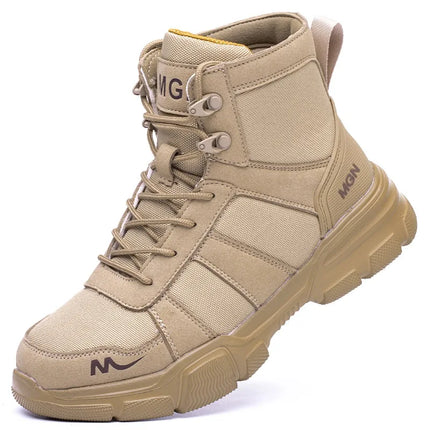 Men's Lightweight Breathable Steel Toe Safety Shoes