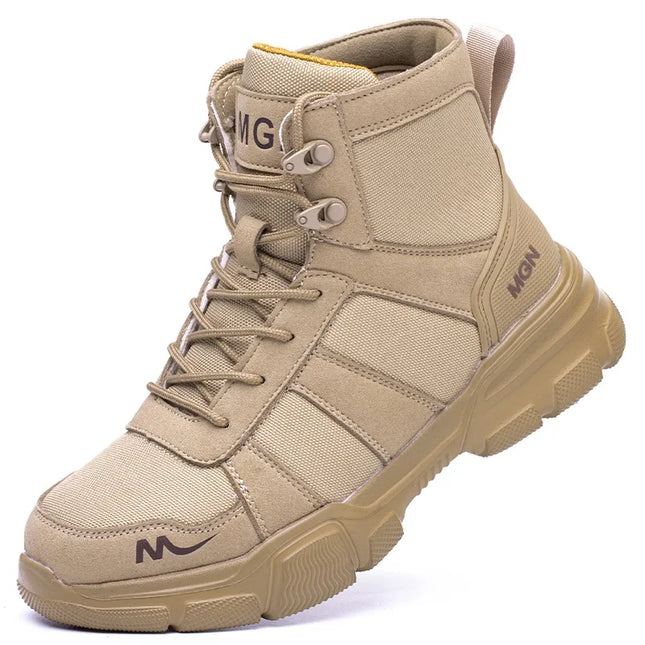 Men's Lightweight Breathable Steel Toe Safety Shoes