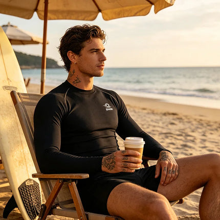 Men's Long-Sleeve Rash Guard Shirt