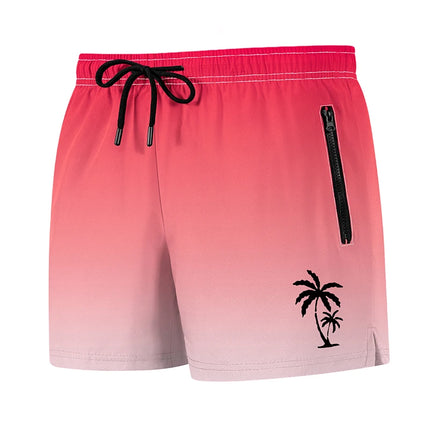 Men's Palm Tree Print Board Shorts