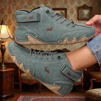 Women's Leather High-Top Shoes