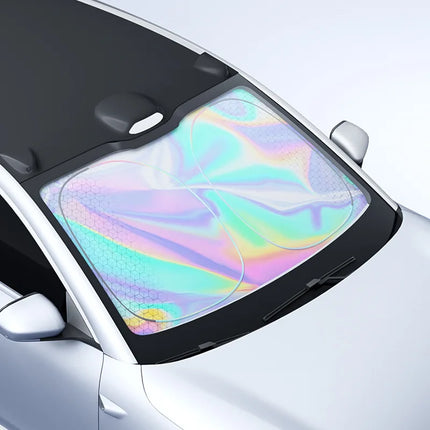 NNEOBA Foldable Car Windshield Sun Shade UV Protection Black